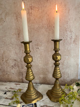 Load image into Gallery viewer, Vintage Brass Candlesticks
