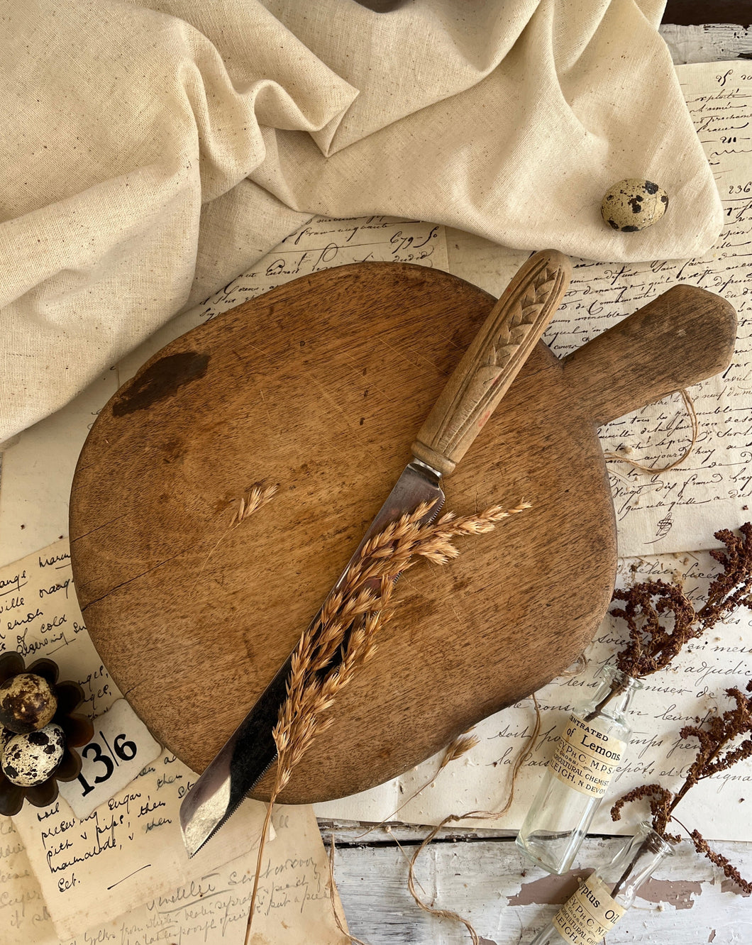 Vintage Oval Bread Board