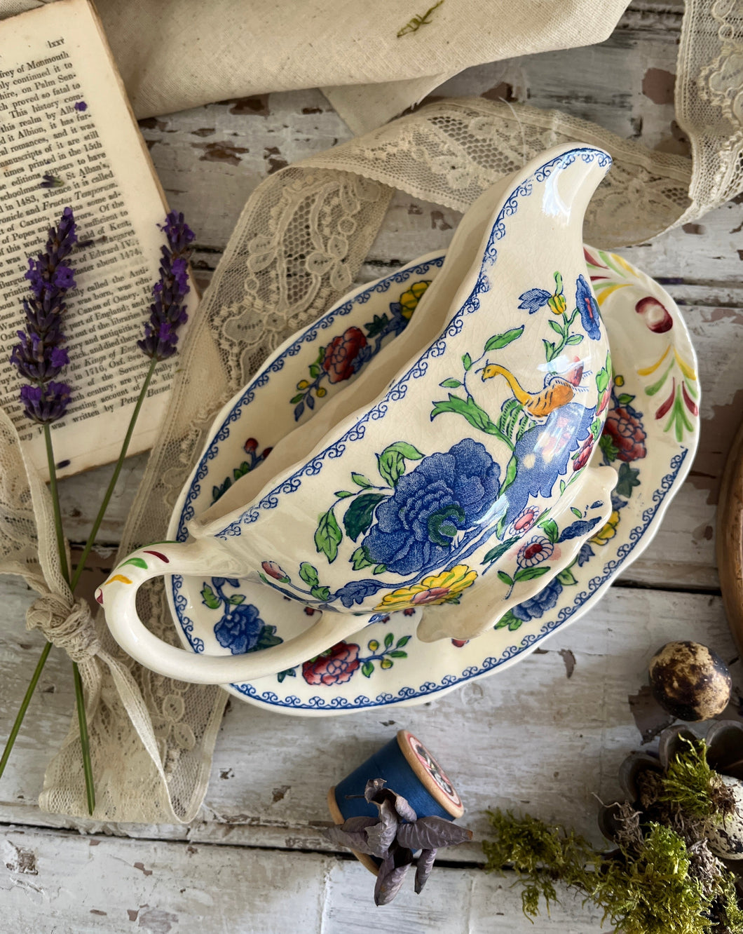 Masons Ironstone Vintage Gravy Boat