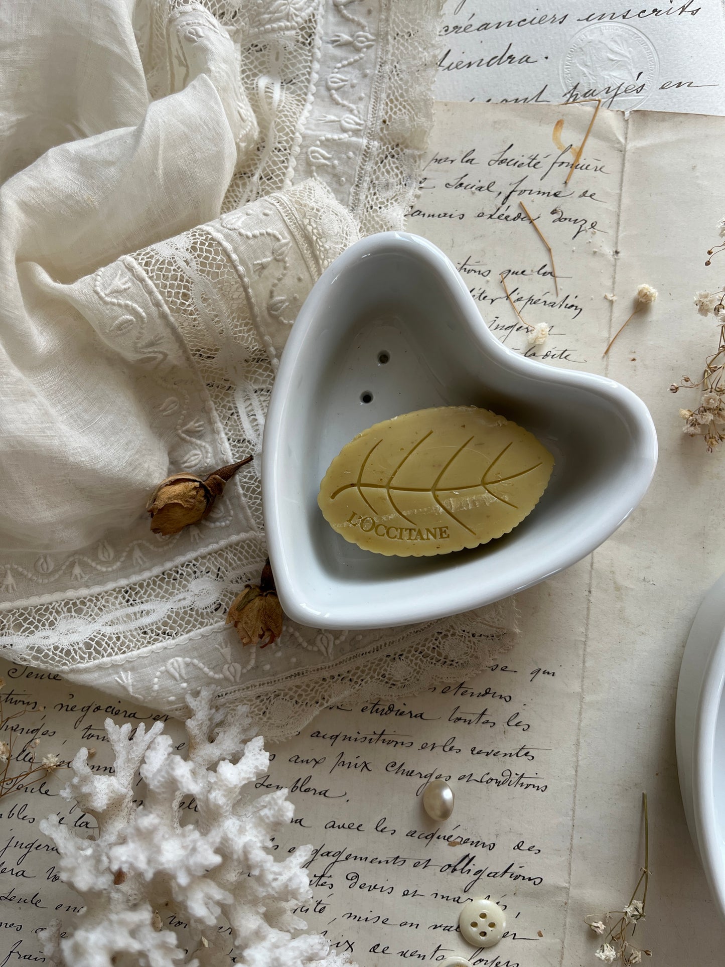 Small French Heart Cheese Strainer