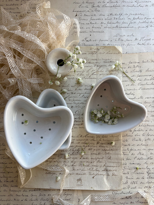 Small French Heart Cheese Strainer