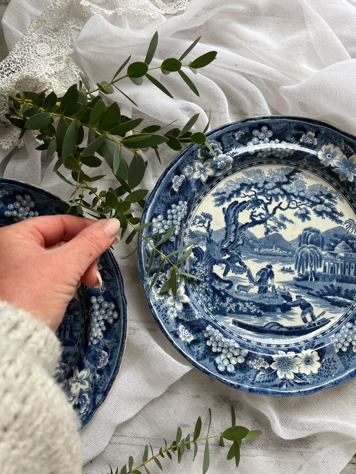 Early Staffordshire Antique Plates