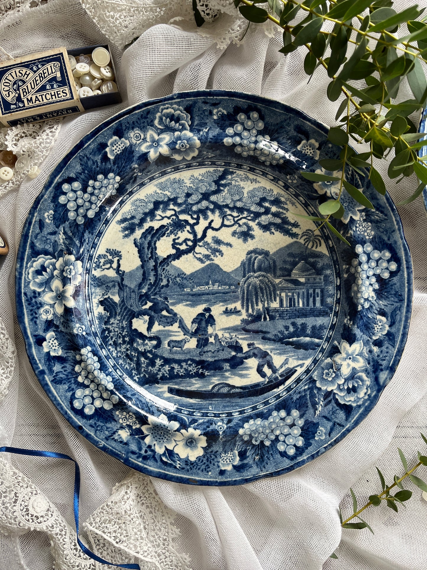 Early Staffordshire Antique Plates