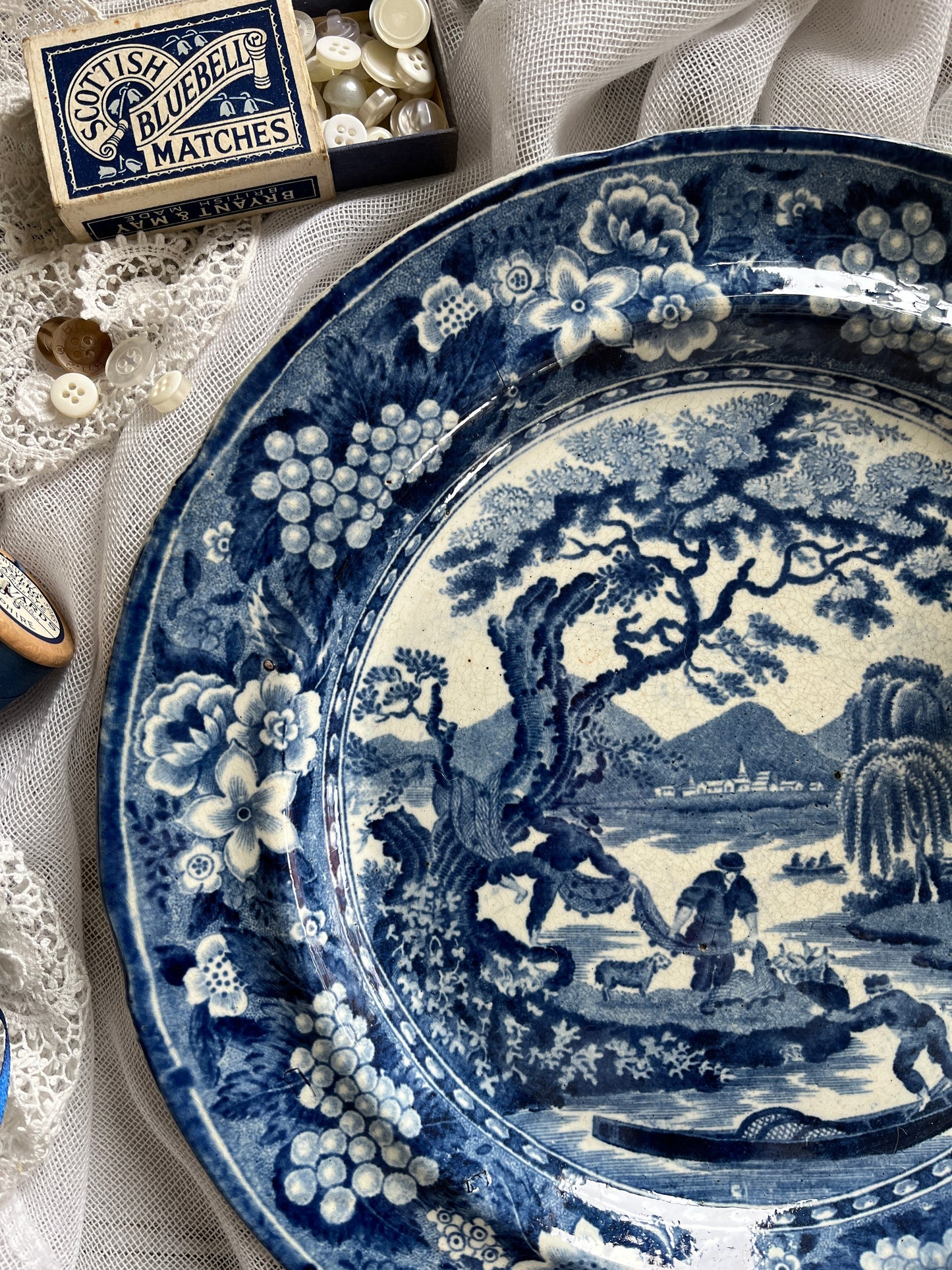 Early Staffordshire Antique Plates
