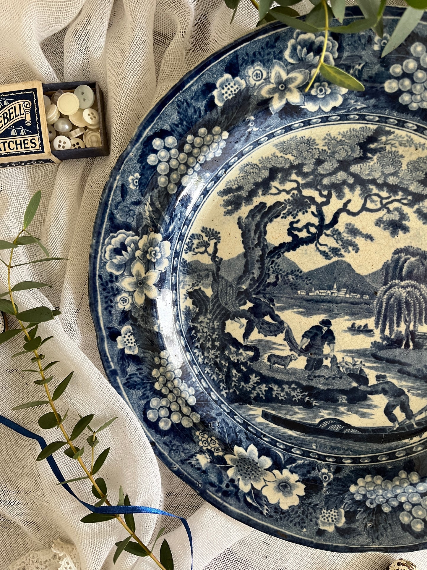 Early Staffordshire Antique Plates
