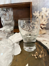 Load image into Gallery viewer, Vintage Etched Drinking Glasses
