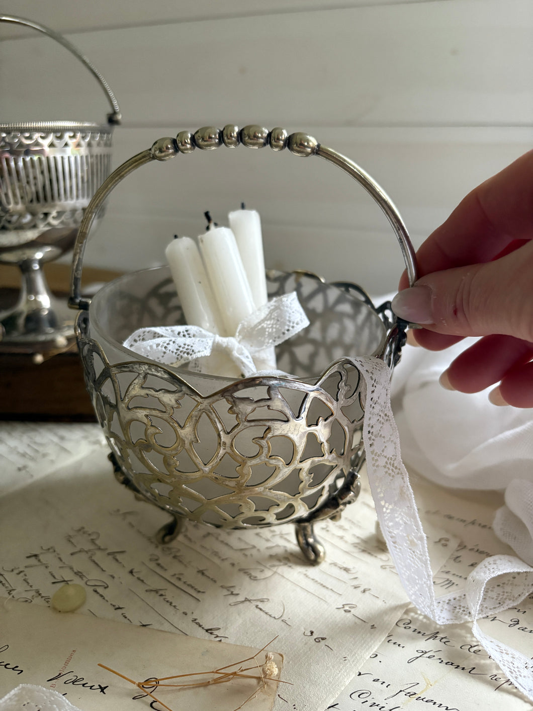 Three Vintage Bon Bon Dishes