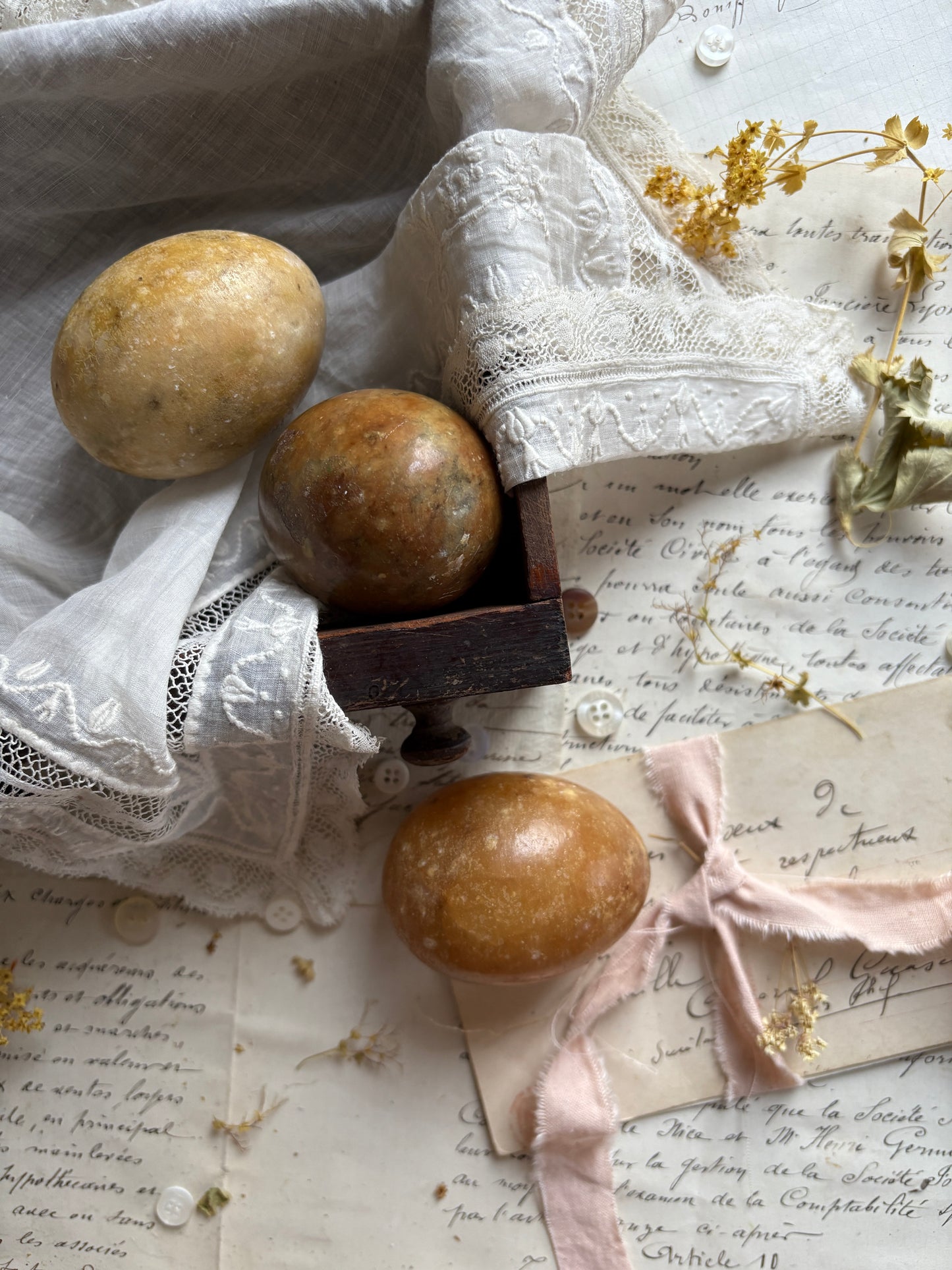 Decorative Marble Eggs Two Unique Assorted Sets Available