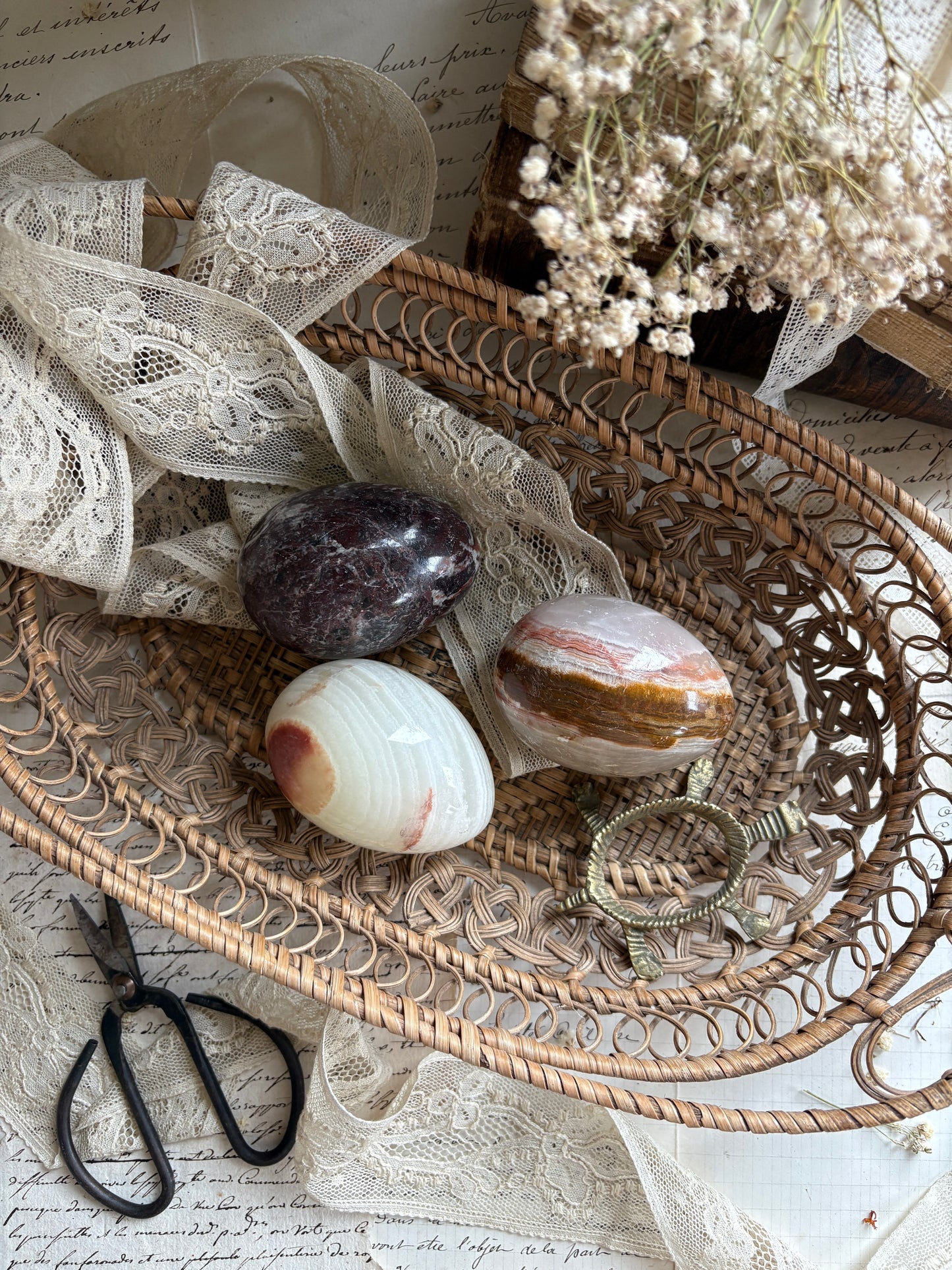 Decorative Marble Eggs Two Unique Assorted Sets Available