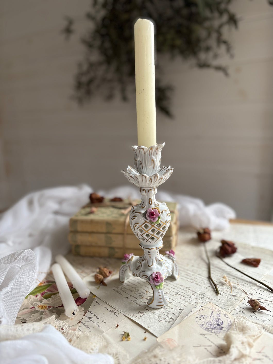 Single Decorative Ceramic Candleholder