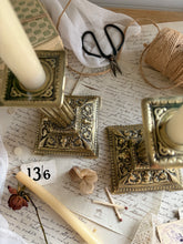Load image into Gallery viewer, Pair Decorative Brass Column Candlesticks
