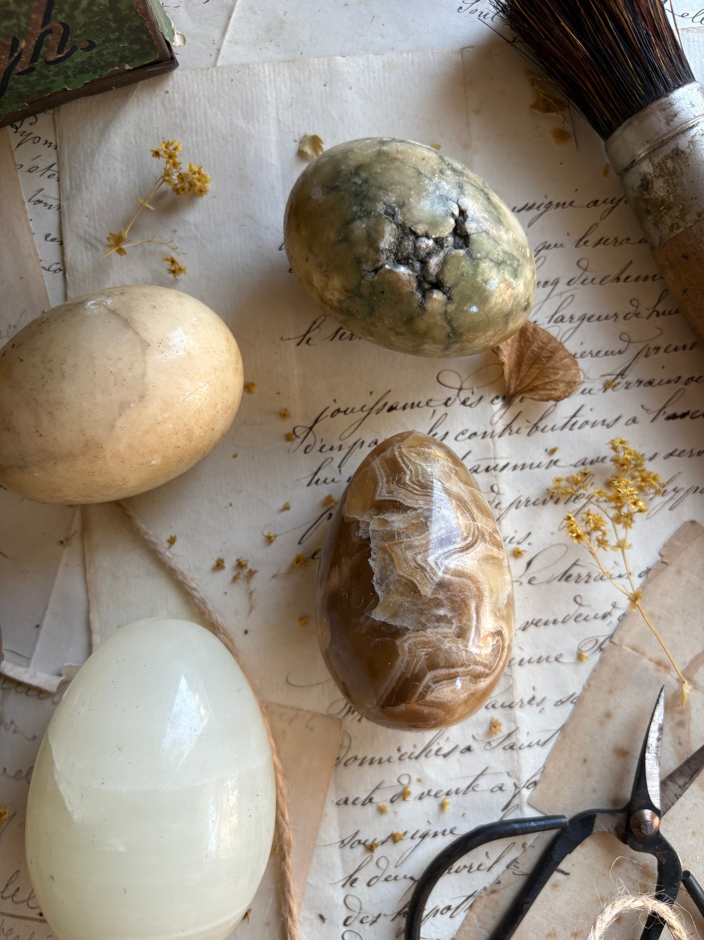 Five Assorted Marble Eggs