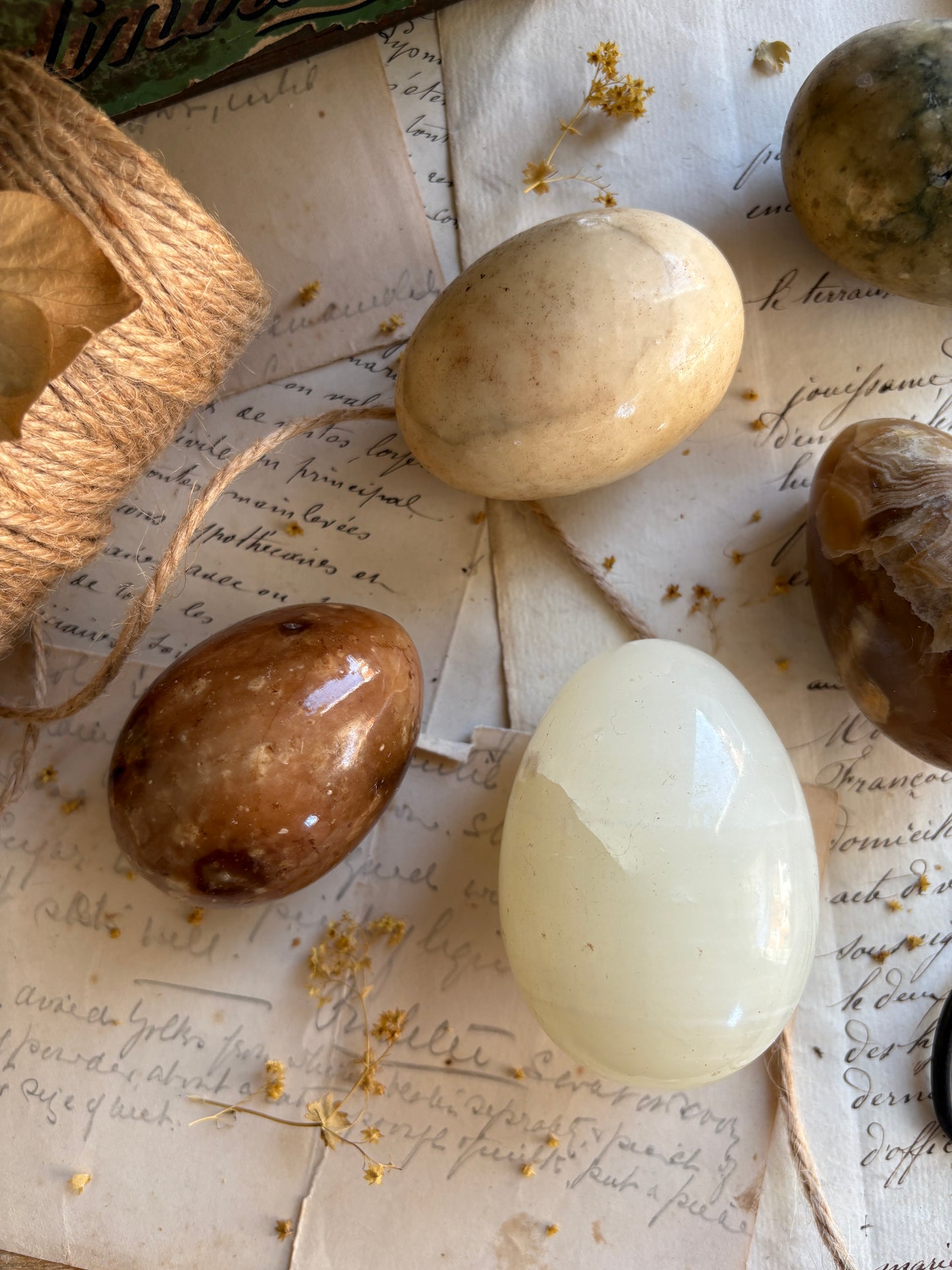 Five Assorted Marble Eggs
