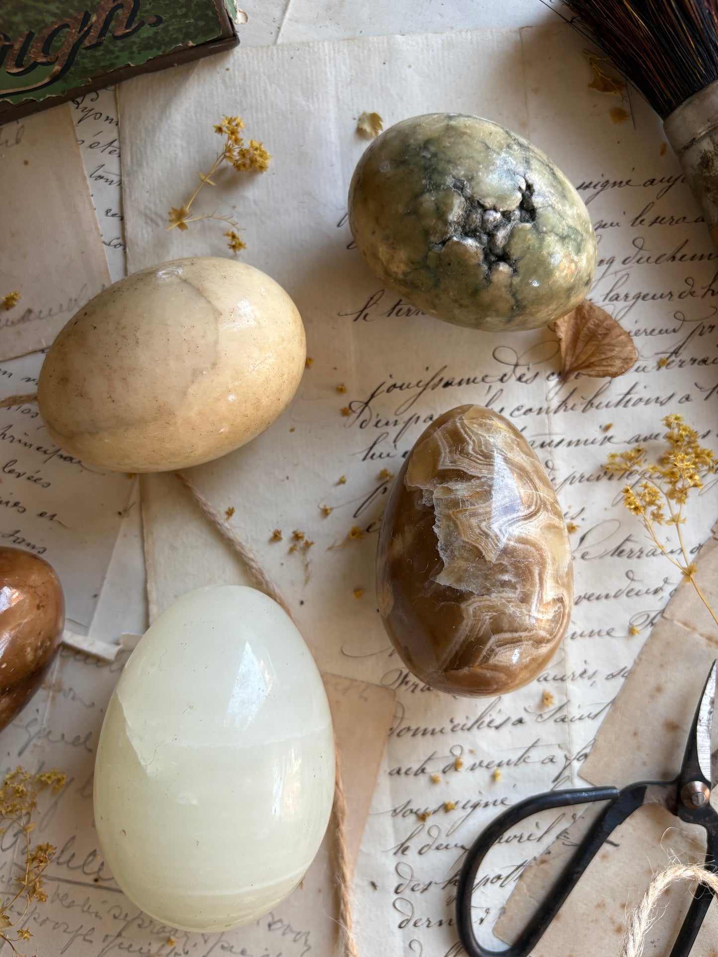 Five Assorted Marble Eggs
