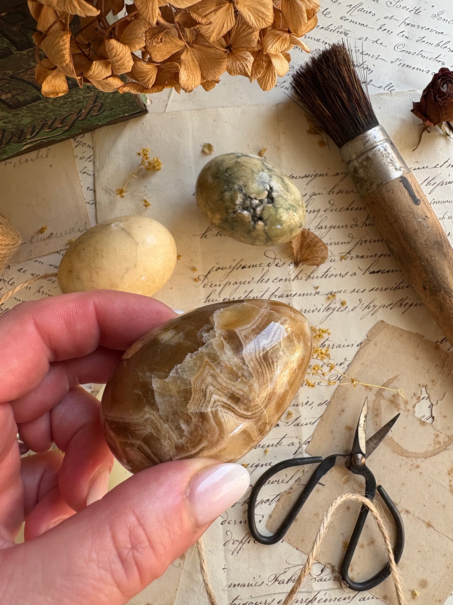 Five Assorted Marble Eggs