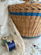 Load image into Gallery viewer, Vintage Wicker Lidded Basket
