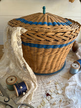 Load image into Gallery viewer, Vintage Wicker Lidded Basket
