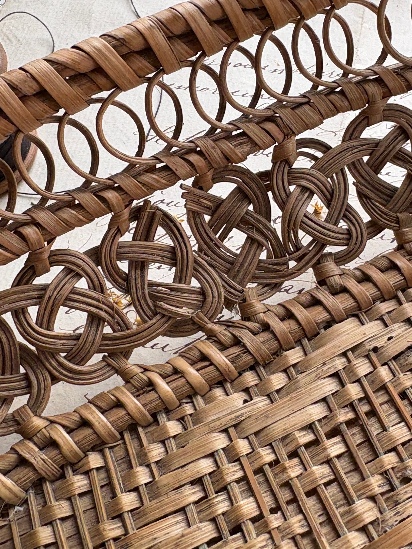 Vintage Wicker Weave Basket
