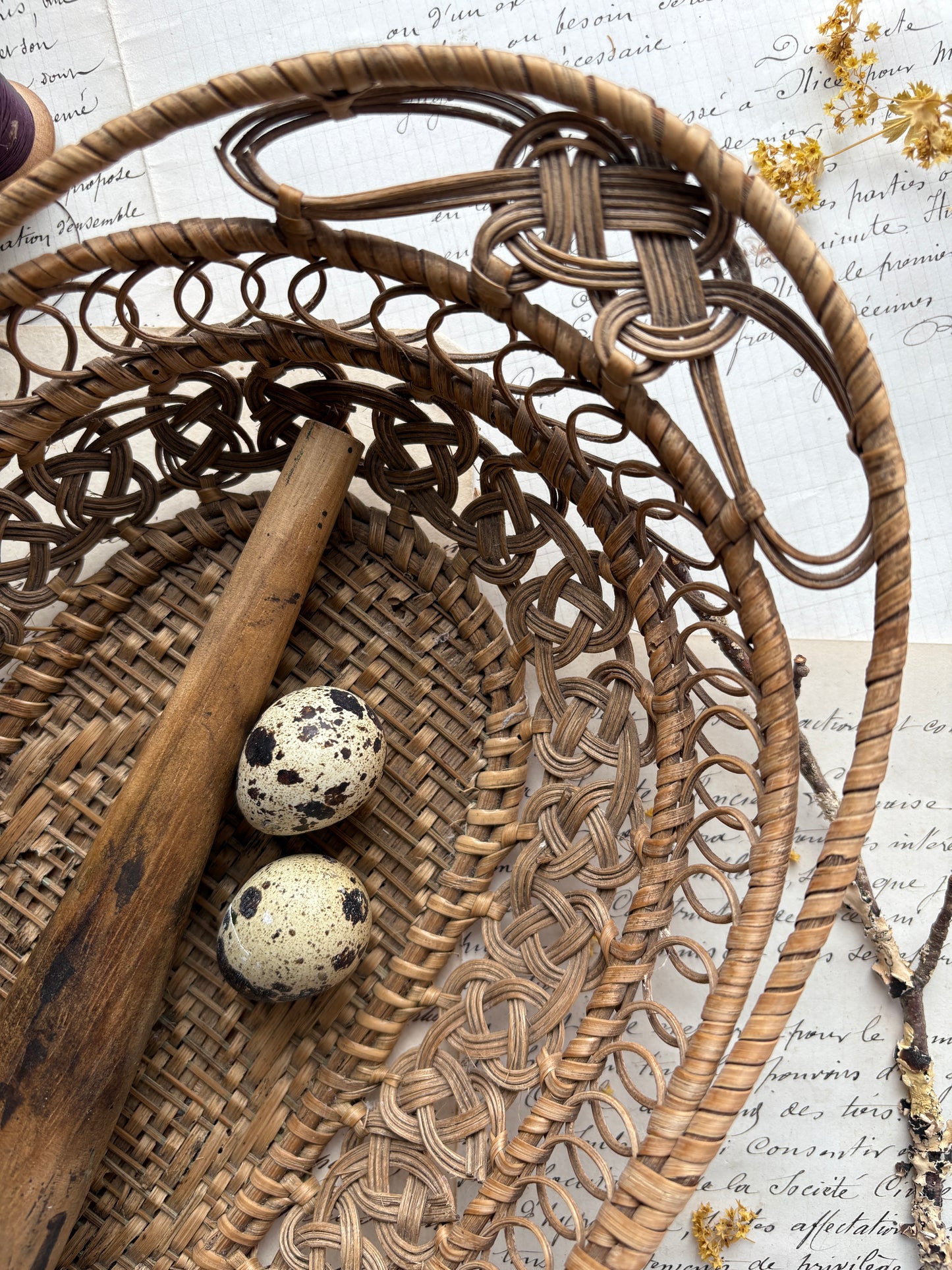 Vintage Wicker Weave Basket