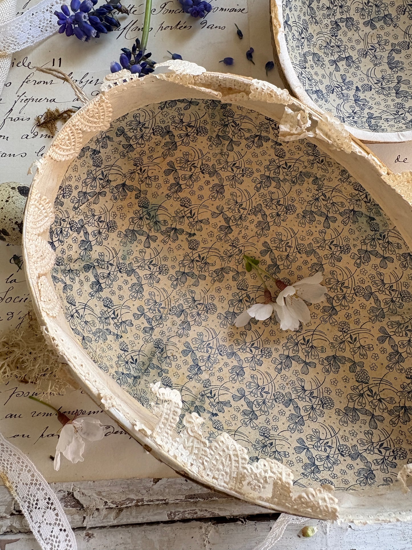 German Victorian Papier Mâché Easter Egg