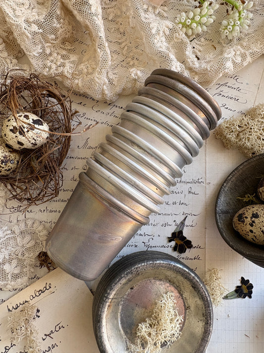 Six Vintage Dariole Moulds