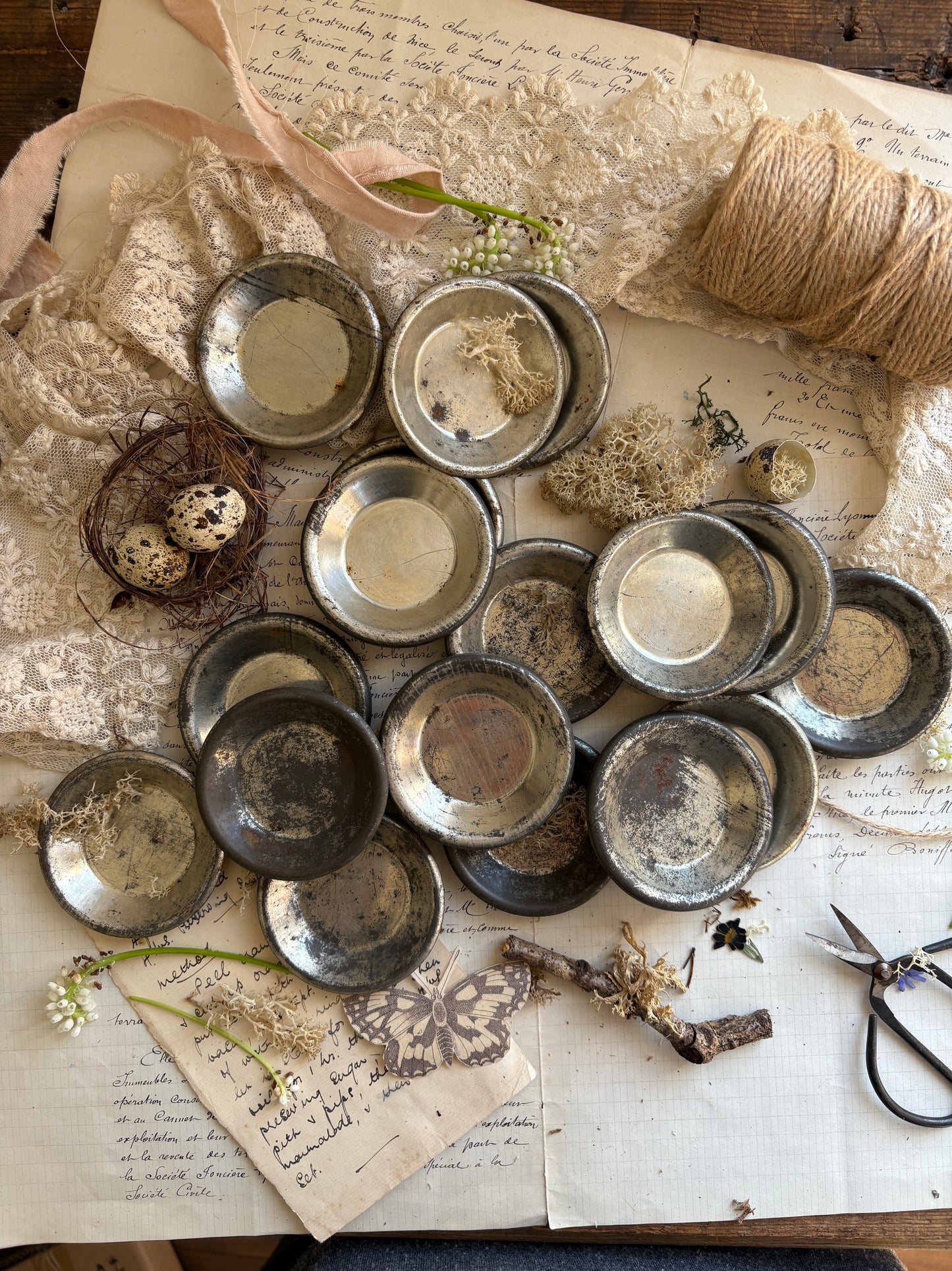8 Vintage Metal Moulds