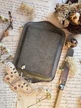 Load image into Gallery viewer, Vintage Pewter Butter Dish
