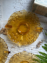 Load image into Gallery viewer, Vintage Amber Glass Dish Set
