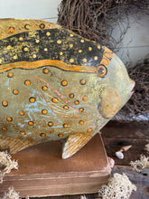 Load image into Gallery viewer, Large Hand Painted Wooden Decorative Fish
