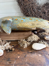 Load image into Gallery viewer, Large Hand Painted Wooden Decorative Fish
