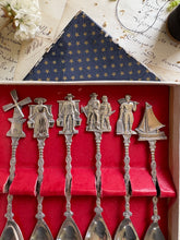 Load image into Gallery viewer, Six EPNS Dutch Souvenir Mini Spoons
