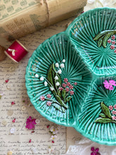 Load image into Gallery viewer, Turquoise German Majolica Dish
