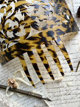 Load image into Gallery viewer, Antique Spanish Tortoiseshell Effect Hair Comb
