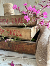 Load image into Gallery viewer, Vintage Wooden Box – “Fish Cakes” Crate
