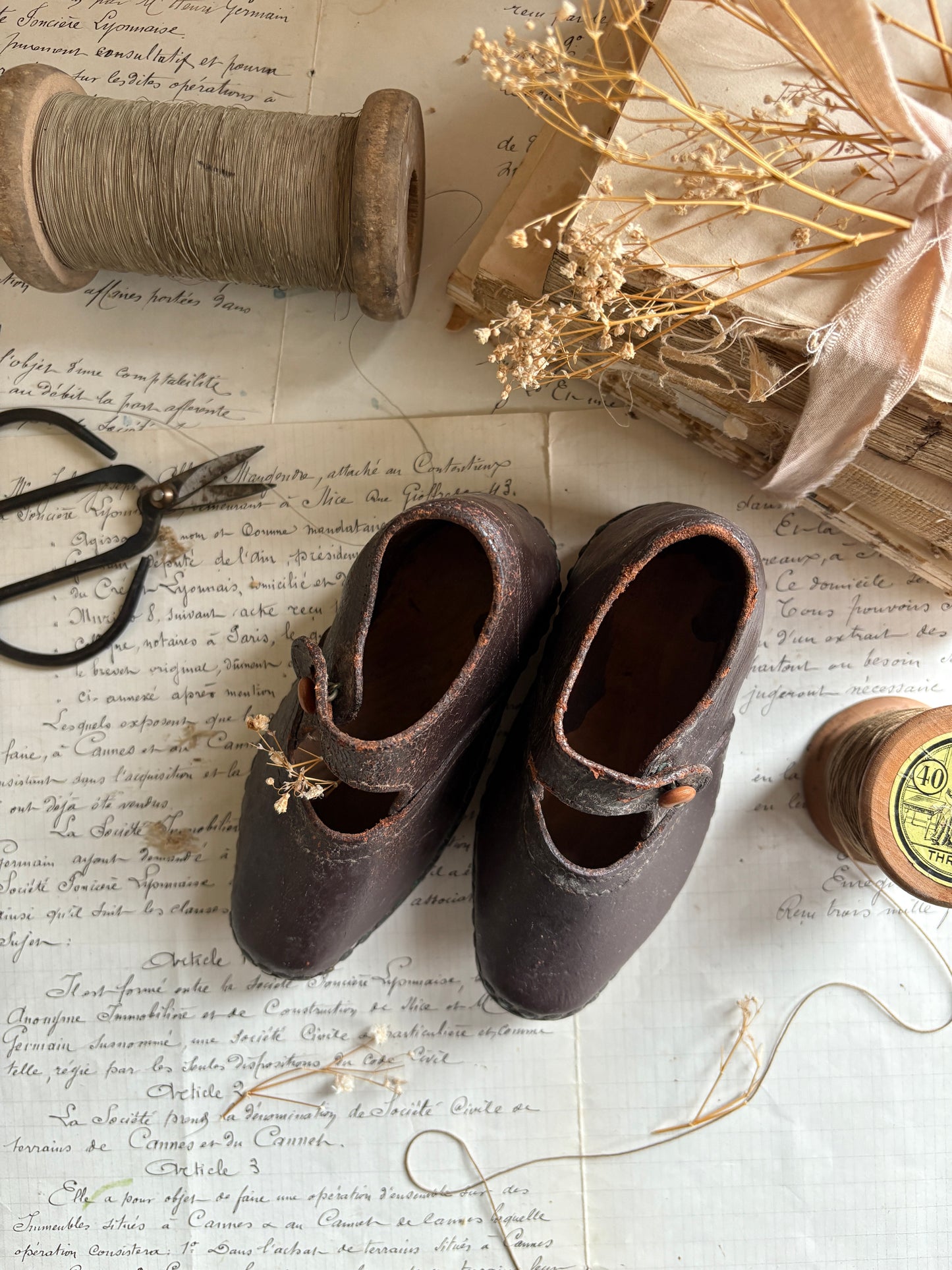 Antique Child’s Leather Shoes