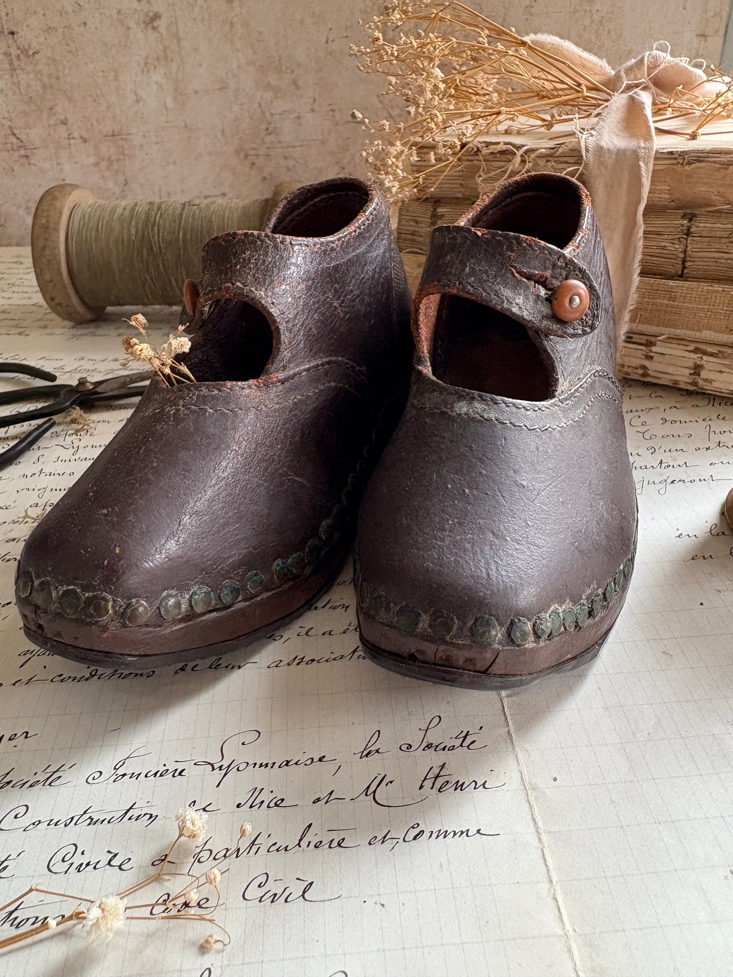 Antique Child’s Leather Shoes