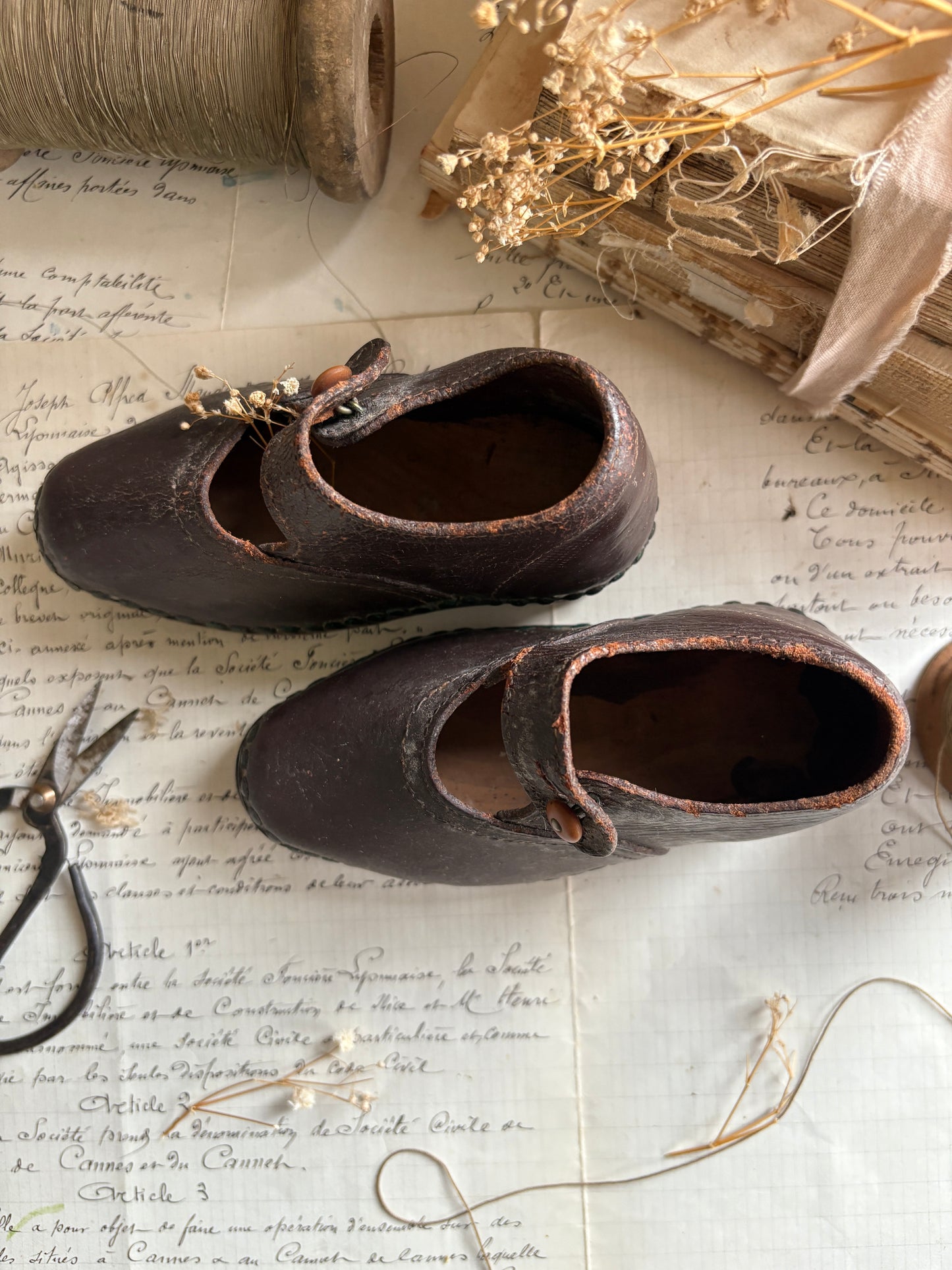 Antique Child’s Leather Shoes