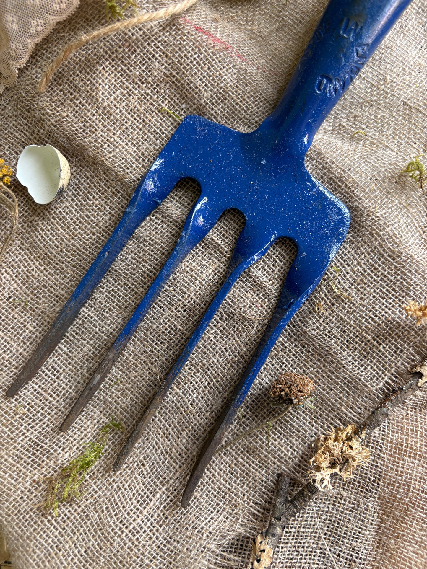 Selection Of Rustic Garden Tools