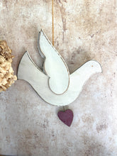 Load image into Gallery viewer, Rustic Wooden Hanging Dove
