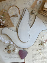 Load image into Gallery viewer, Rustic Wooden Hanging Dove
