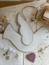 Load image into Gallery viewer, Rustic Wooden Hanging Dove
