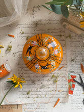Load image into Gallery viewer, Art Deco Style Vibrant Orange Glass Dish
