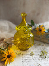 Load image into Gallery viewer, Vintage Empoli Amber Glass Candy Dish
