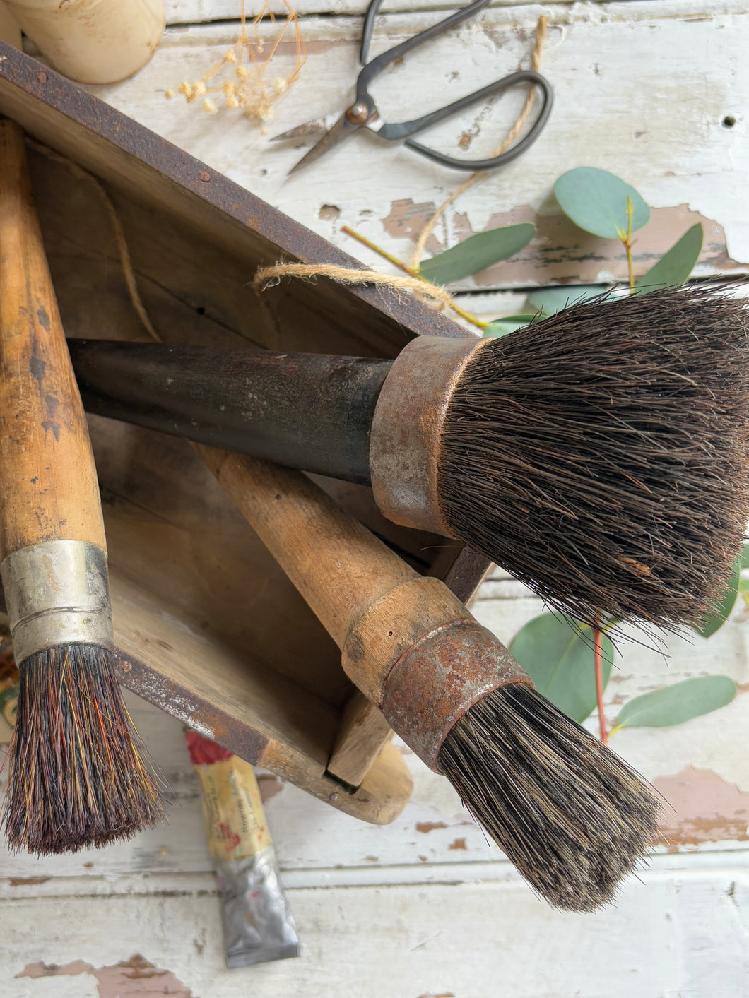 Set of Three Antique Artist Brushes