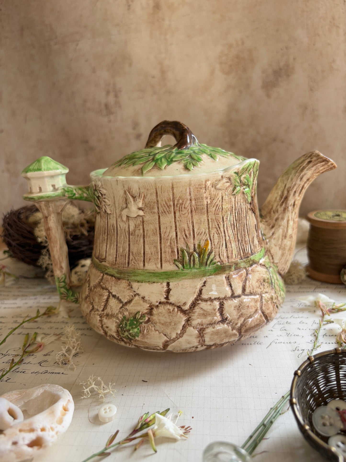 Vintage Falcon Ware ‘Wishing Well’ Teapot