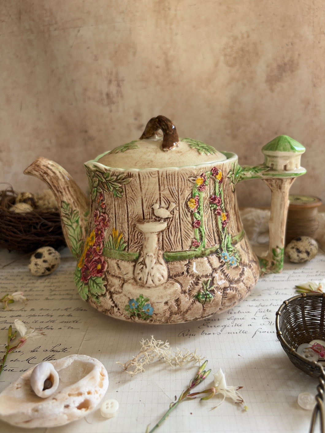 Vintage Falcon Ware ‘Wishing Well’ Teapot