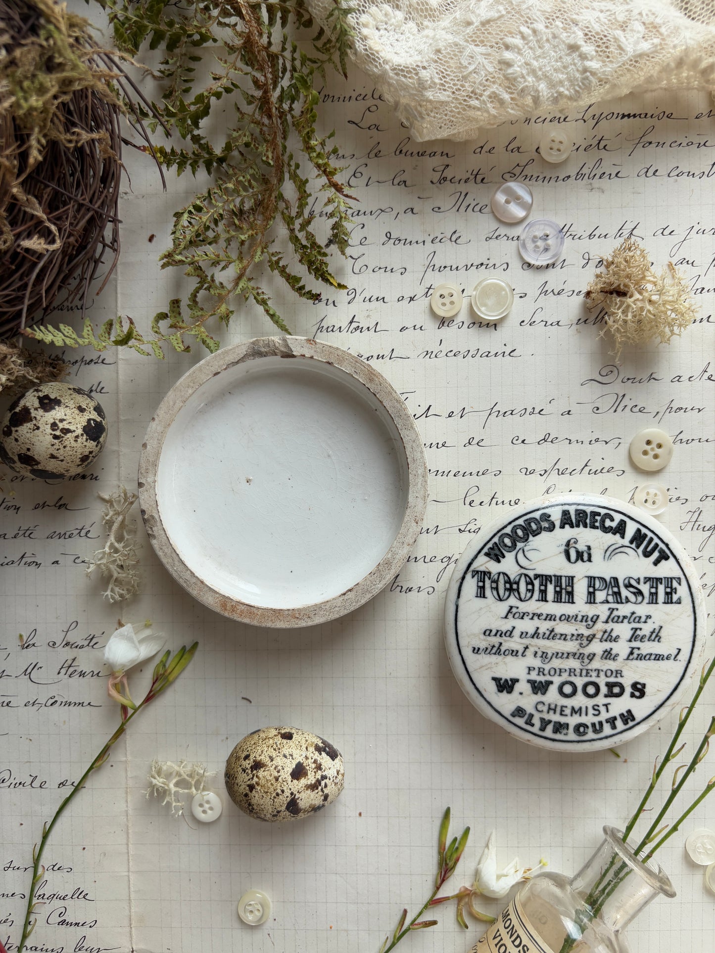 Advertising Victorian Ironstone Lids
