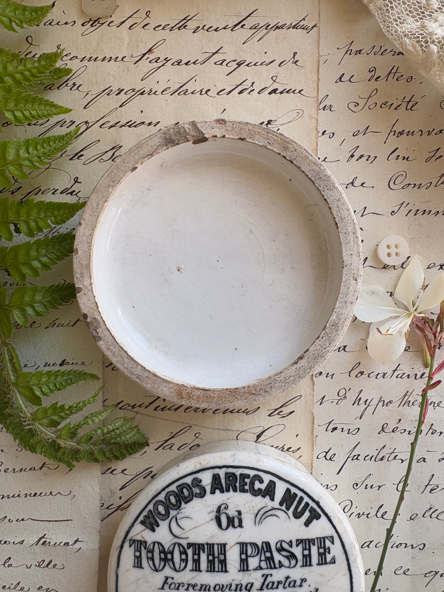 Advertising Victorian Ironstone Lids