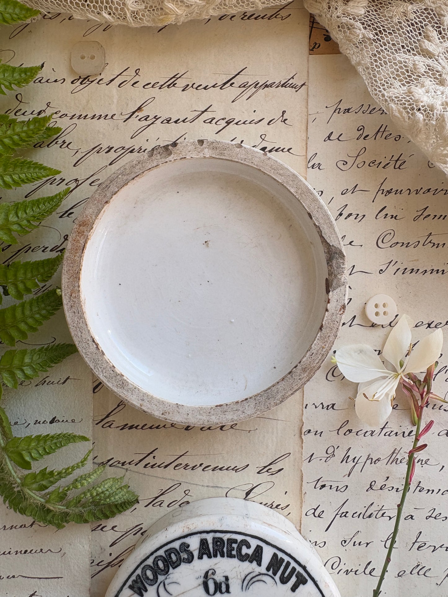 Advertising Victorian Ironstone Lids
