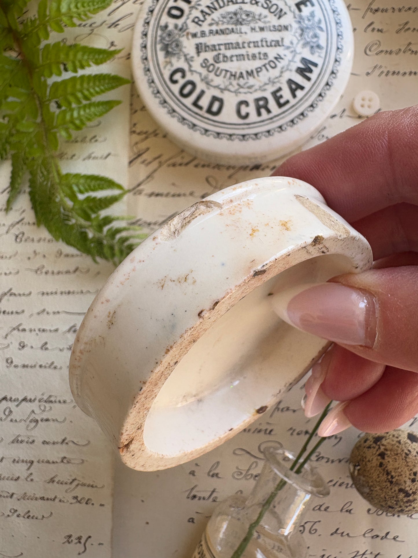 Advertising Victorian Ironstone Lids